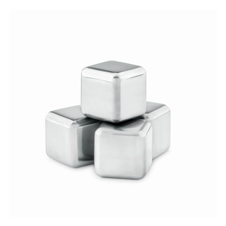 Set de 4 cuburi SS în husă ICY Negru