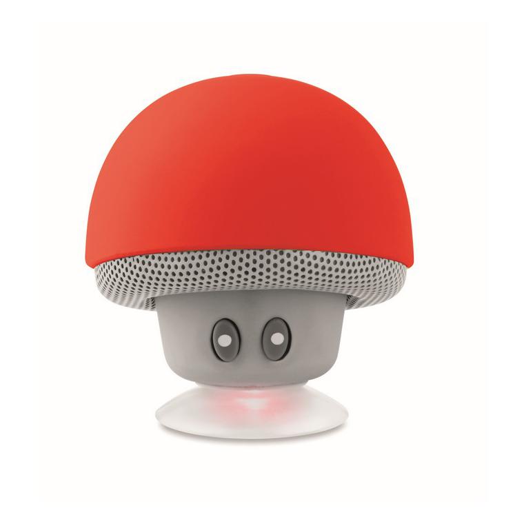 Boxă wireless cu ventuză. MUSHROOM Roșu