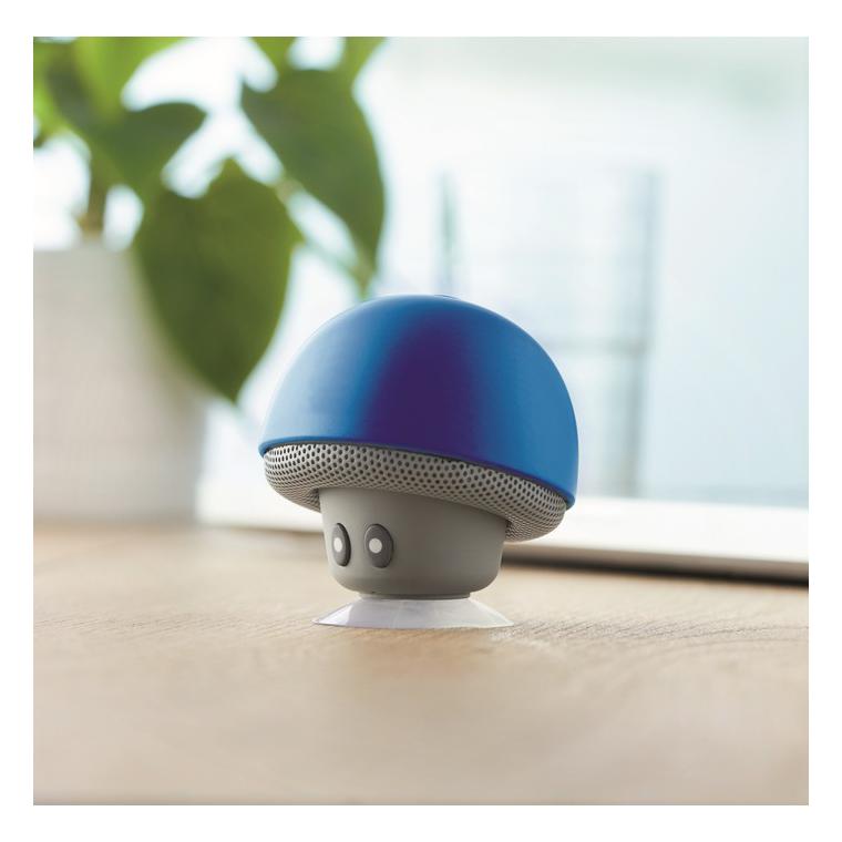 Boxă wireless cu ventuză. MUSHROOM Albastru regal