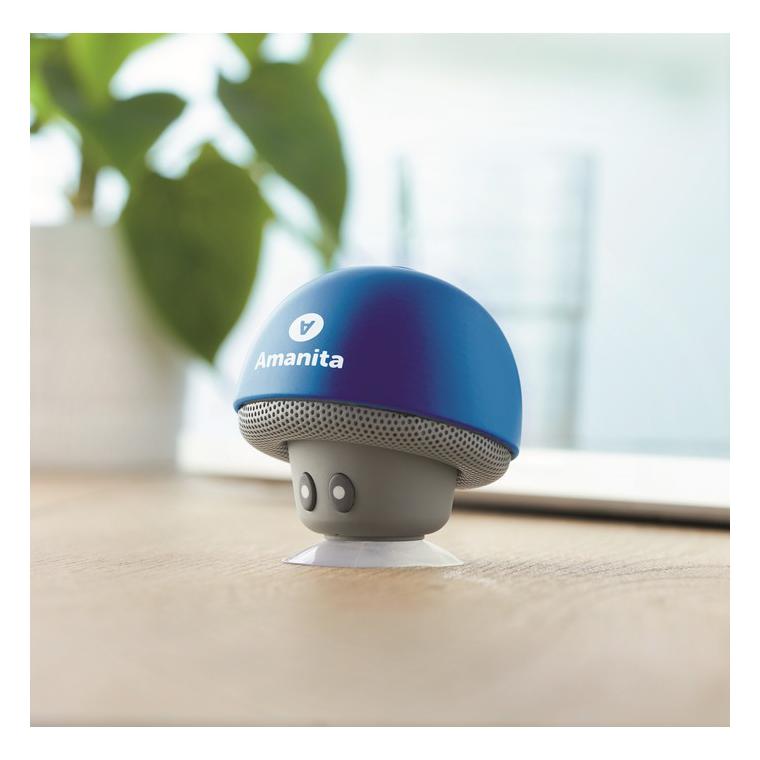 Boxă wireless cu ventuză. MUSHROOM Albastru regal