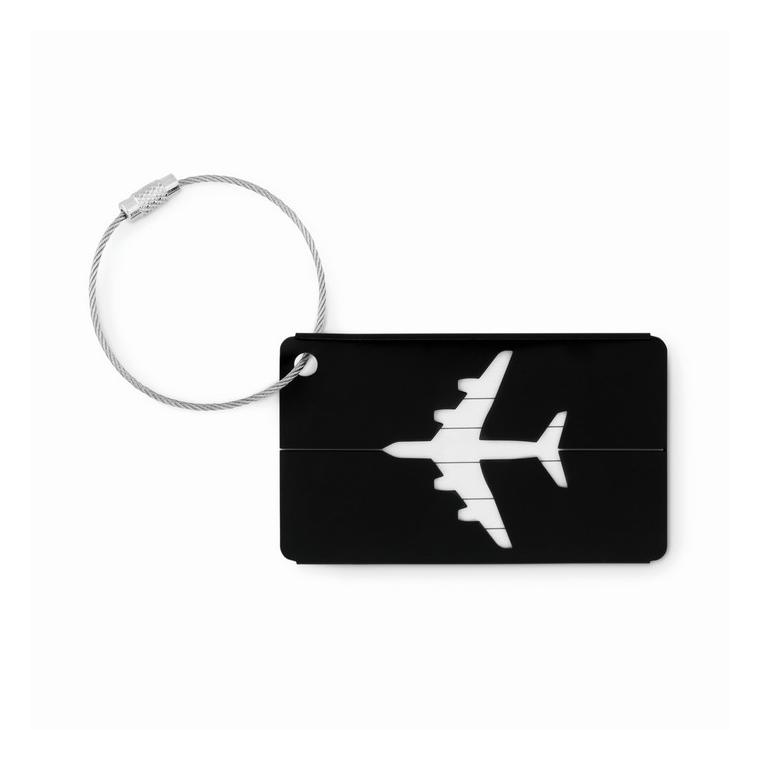 Etichetă  bagaje din aluminiu FLY TAG Negru