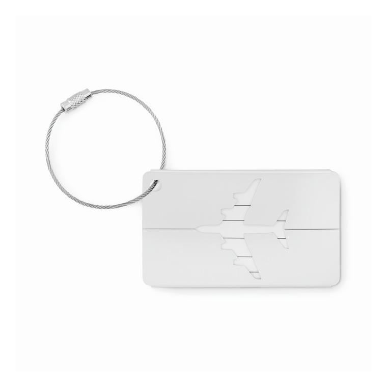 Etichetă  bagaje din aluminiu FLY TAG Argintiu mat