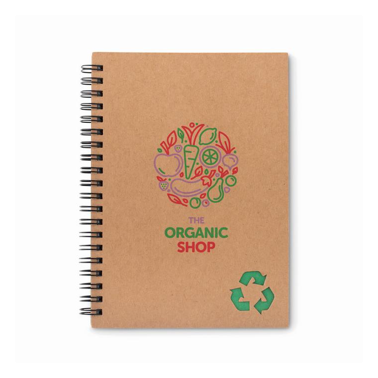 Bloc notes cu spirală 70 coli PIEDRA Verde