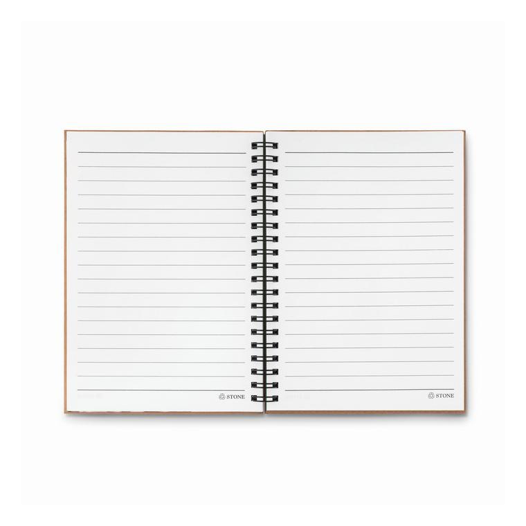 Bloc notes cu spirală 70 coli PIEDRA Verde