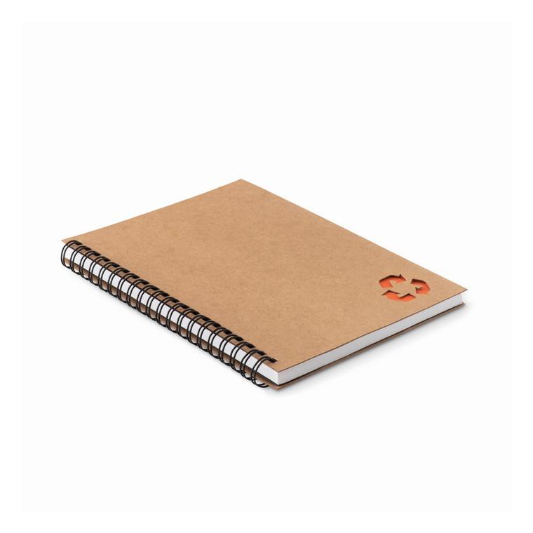 Bloc notes cu spirală 70 coli PIEDRA Portocaliu