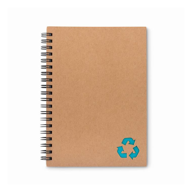 Bloc notes cu spirală 70 coli PIEDRA Turquoise