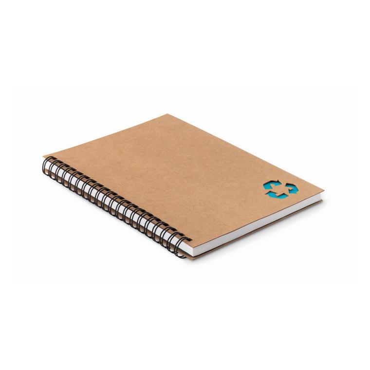 Bloc notes cu spirală 70 coli PIEDRA Turquoise