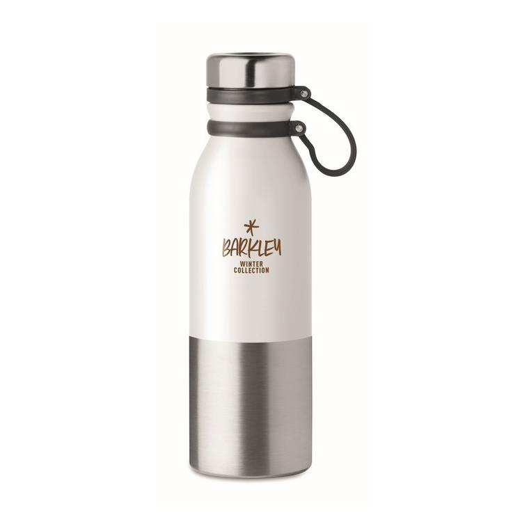 Sticlă perete dublu de 600 ml ICELAND Alb