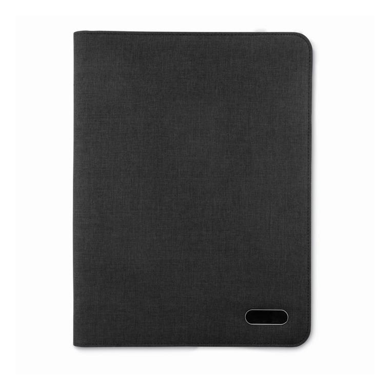Mapă A4 din poliester NOTES FOLDER Negru