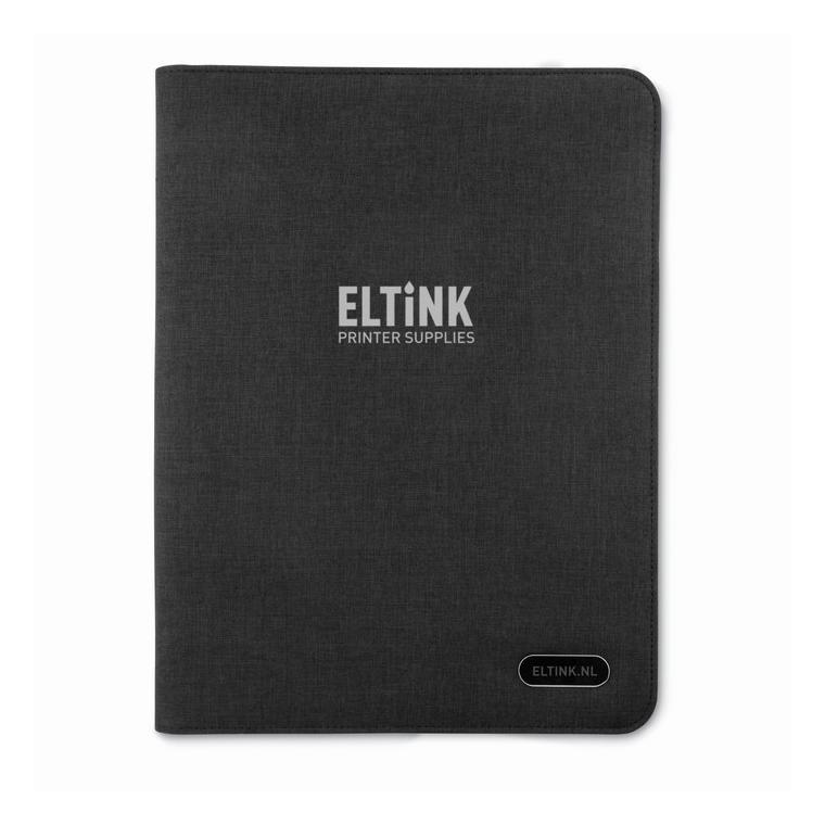 Mapă A4 din poliester NOTES FOLDER Negru