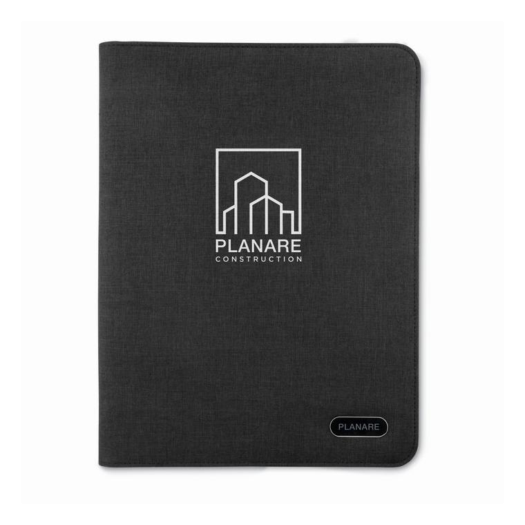 Mapă A4 din poliester NOTES FOLDER Negru