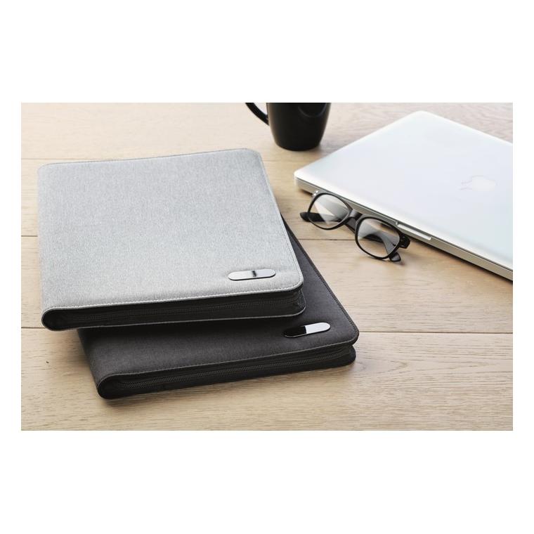 Mapă A4 din poliester NOTES FOLDER Gri