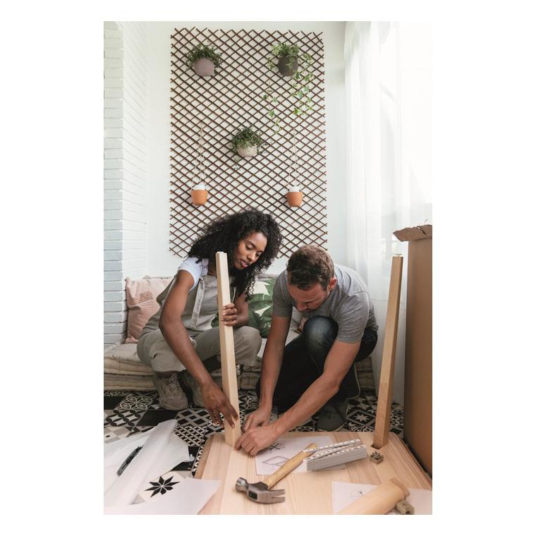 Metru pliabil tâmplărie de 1 m METER Alb