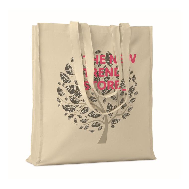 Sacoșă din bumbac cu clini PORTOBELLO Bej