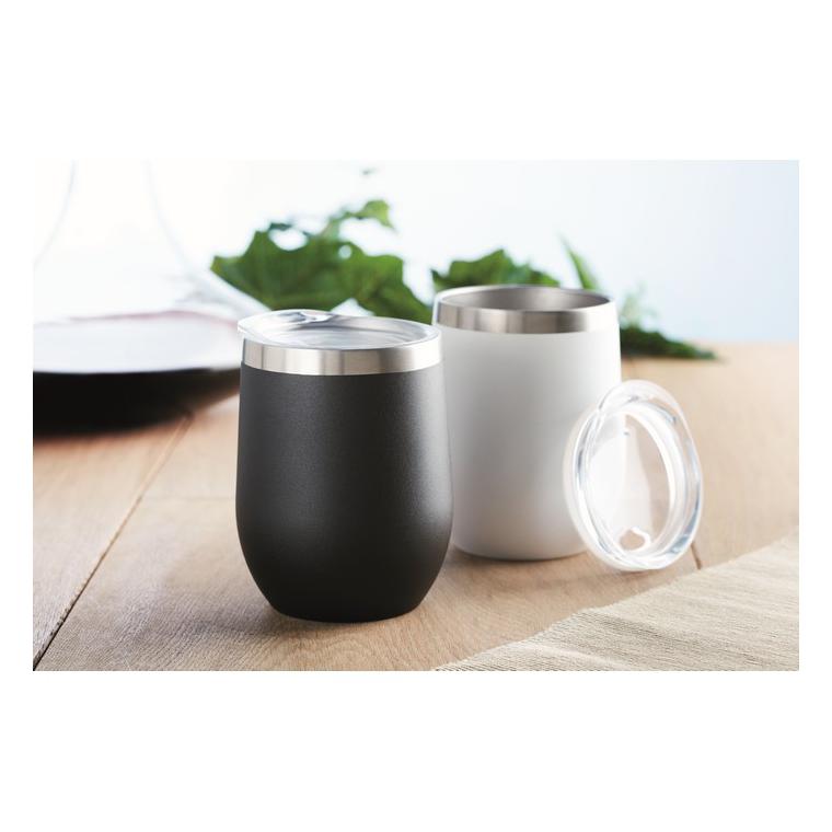 Cană de 300 ml cu perete dublu CHIN CHIN Negru