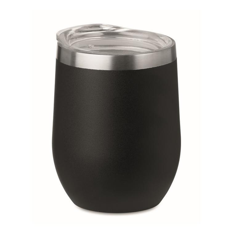 Cană de 300 ml cu perete dublu CHIN CHIN Negru