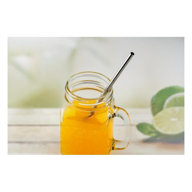 Pai și perie SS în husă. COLD STRAW Argintiu mat