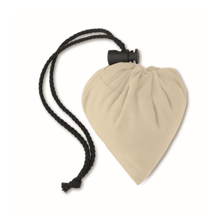 Sacoșă din bumbac pliabil FRESA SOFT Bej