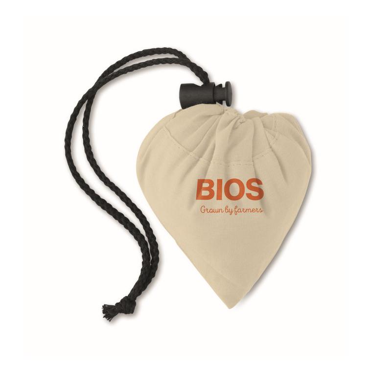 Sacoșă din bumbac pliabil FRESA SOFT Bej