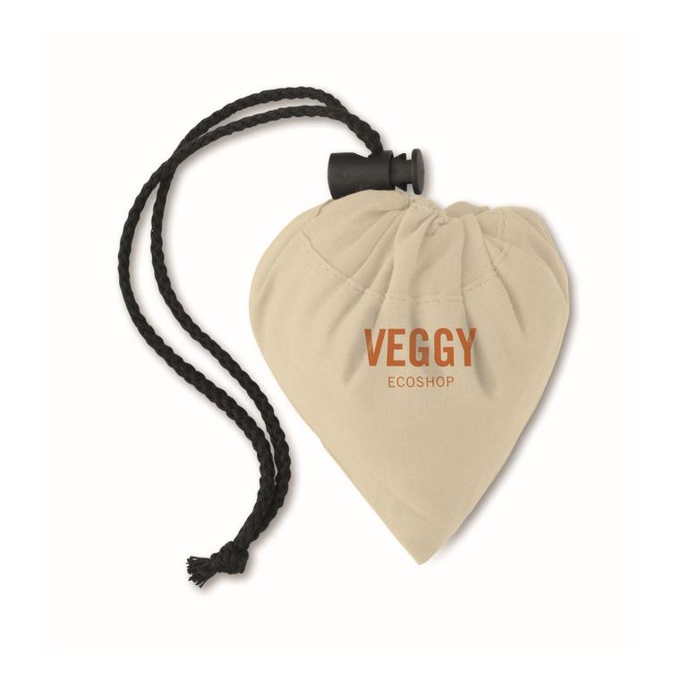 Sacoșă din bumbac pliabil FRESA SOFT Bej