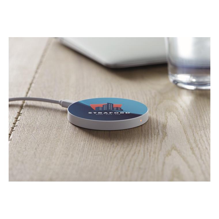 Încărcător wireless FLAKE CHARGER Alb