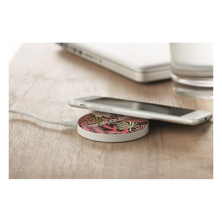 Încărcător wireless FLAKE CHARGER Alb