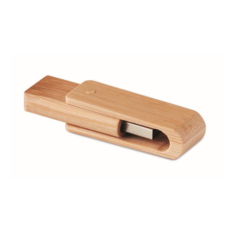 USB din bambus 16GB TECHI Natur