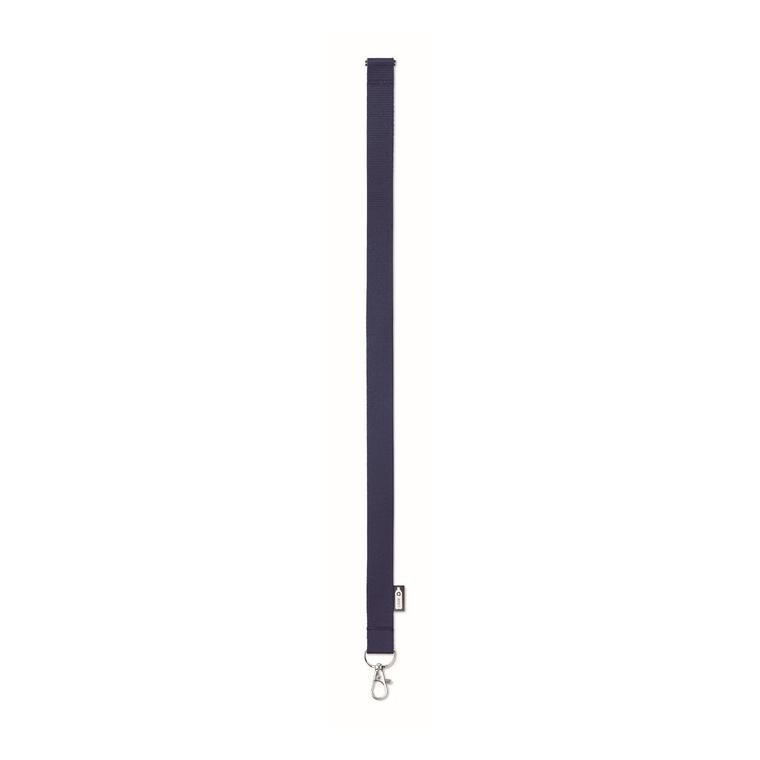 Lanyard din RPET cu carabină LANY RPET Albastru