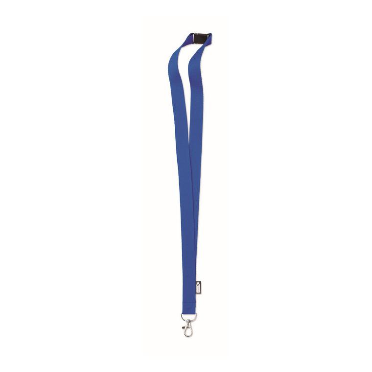 Lanyard din RPET cu carabină LANY RPET Albastru regal