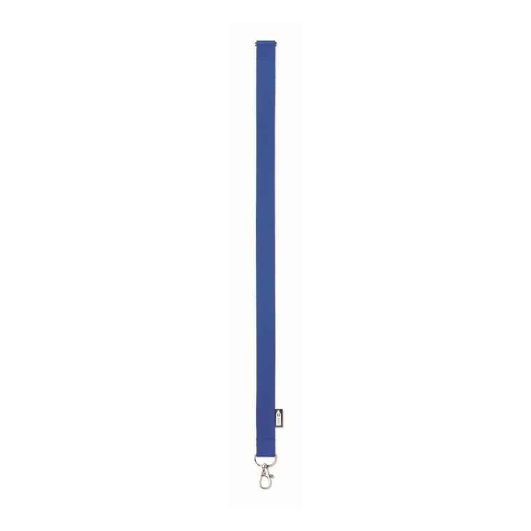 Lanyard din RPET cu carabină LANY RPET Albastru regal