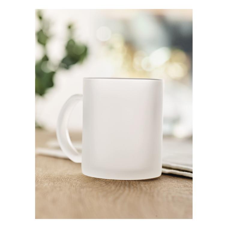 Cană de 300 ml pentru sublimare SUBLIMATT Alb transparent