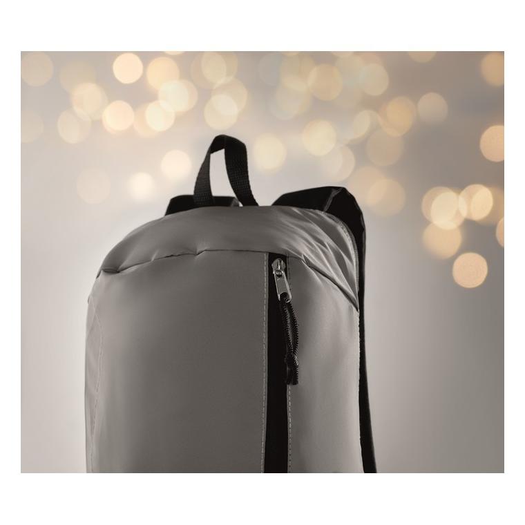Rucsac reflectorizant VISIBACK Argintiu mat