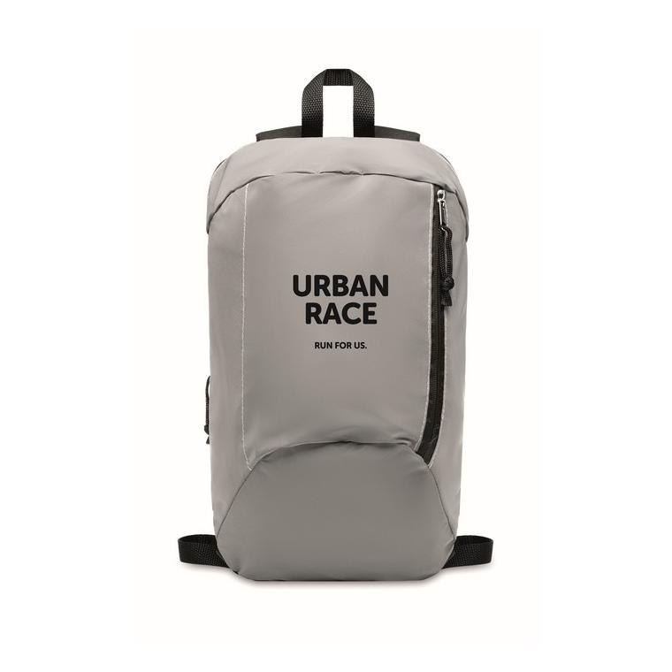 Rucsac reflectorizant VISIBACK Argintiu mat
