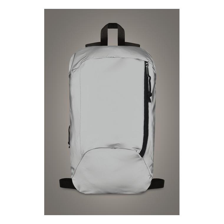 Rucsac reflectorizant VISIBACK Argintiu mat