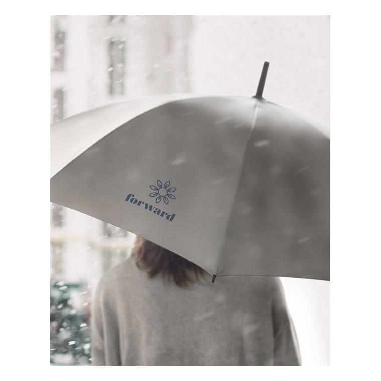 Umbrelă reflectorizantă VISIBRELLA Argintiu mat