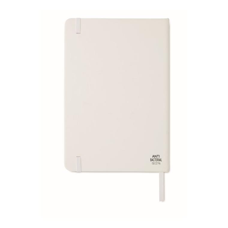Caiet antibacterian liniat A5 ARCO CLEAN Alb
