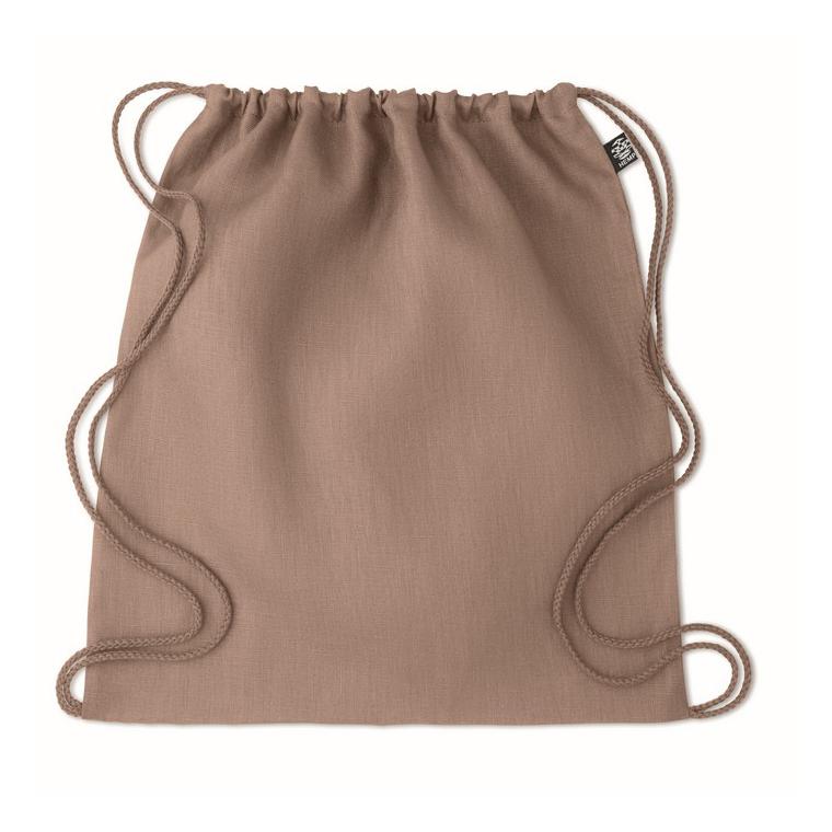 Geantă din cânepă cu șnur NAIMA BAG Maro