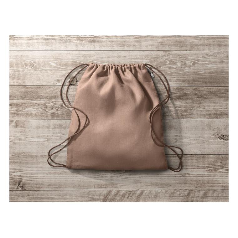 Geantă din cânepă cu șnur NAIMA BAG Maro