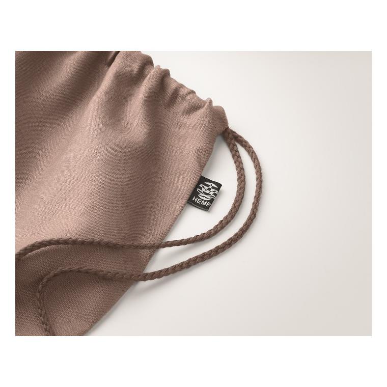 Geantă din cânepă cu șnur NAIMA BAG Maro