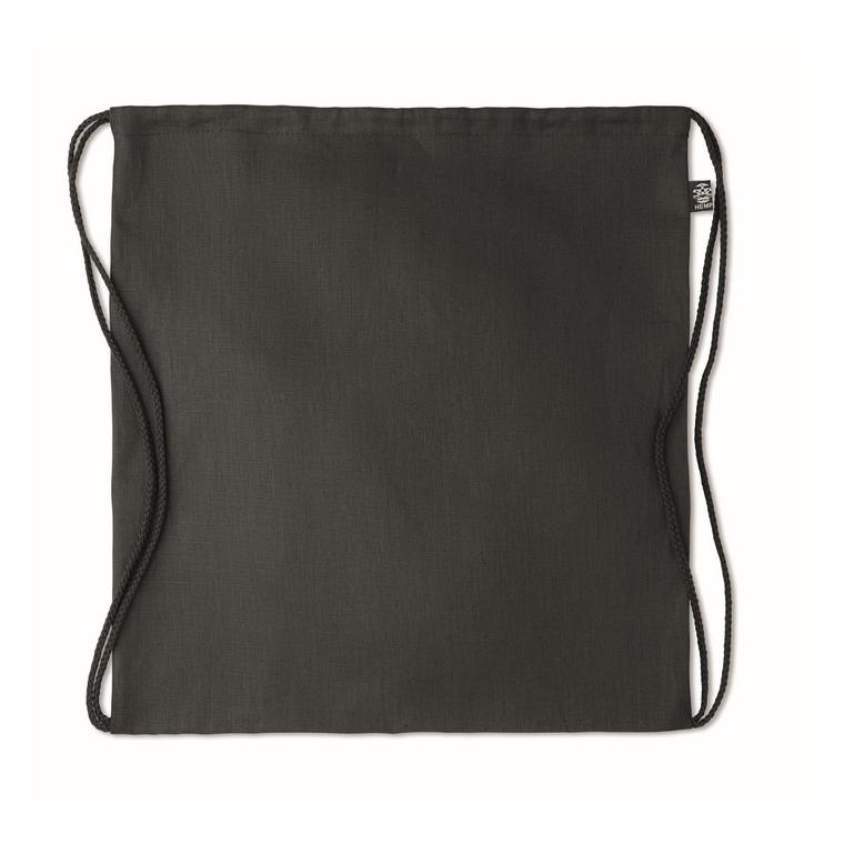 Geantă din cânepă cu șnur NAIMA BAG Negru