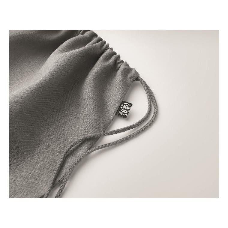 Geantă din cânepă cu șnur NAIMA BAG Gri