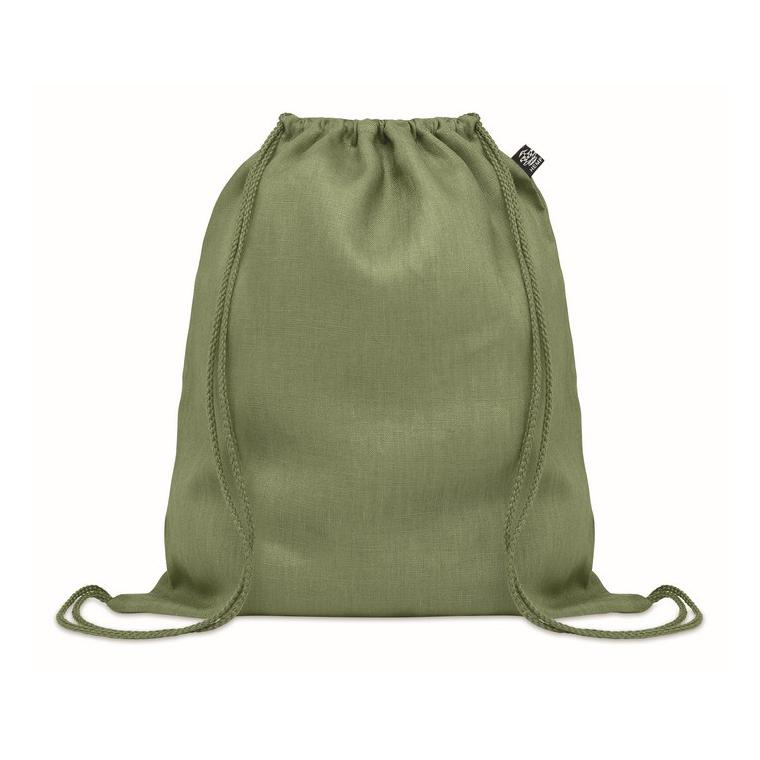 Geantă din cânepă cu șnur NAIMA BAG Verde