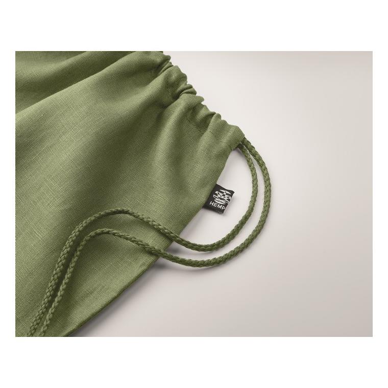 Geantă din cânepă cu șnur NAIMA BAG Verde