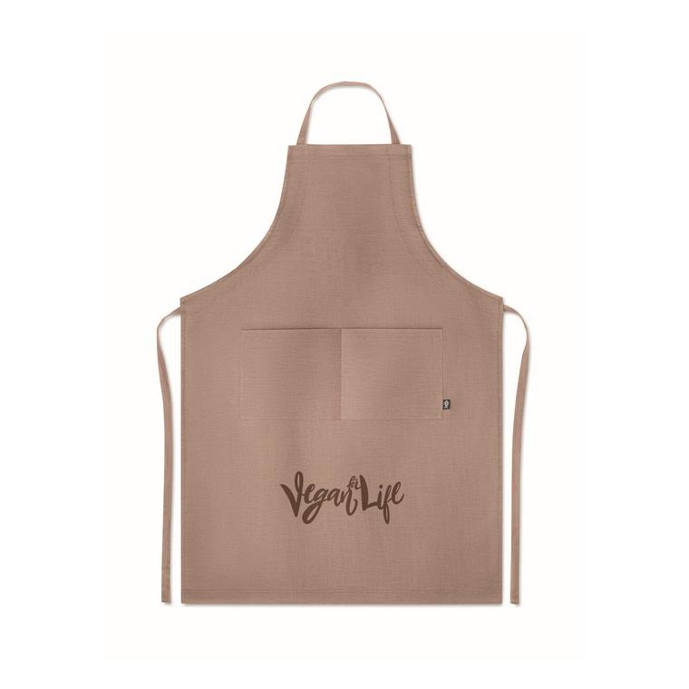 Șorț ajustabil din cânepă NAIMA APRON Maro