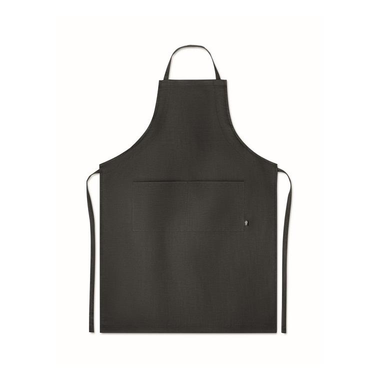 Șorț ajustabil din cânepă NAIMA APRON Negru