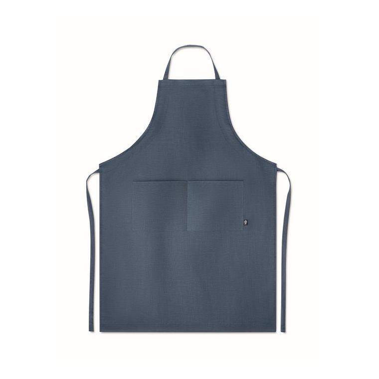 Șorț ajustabil din cânepă NAIMA APRON Albastru