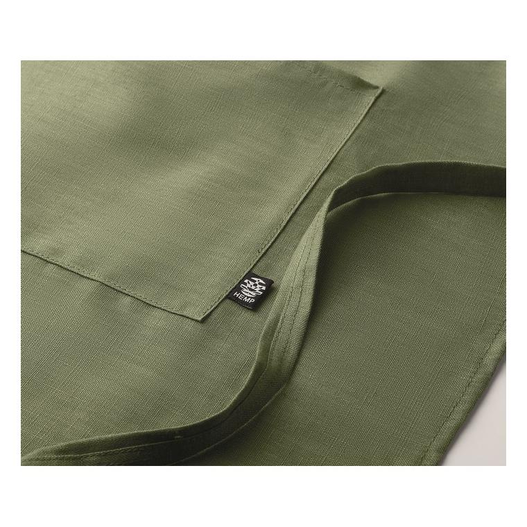 Șorț ajustabil din cânepă NAIMA APRON Verde