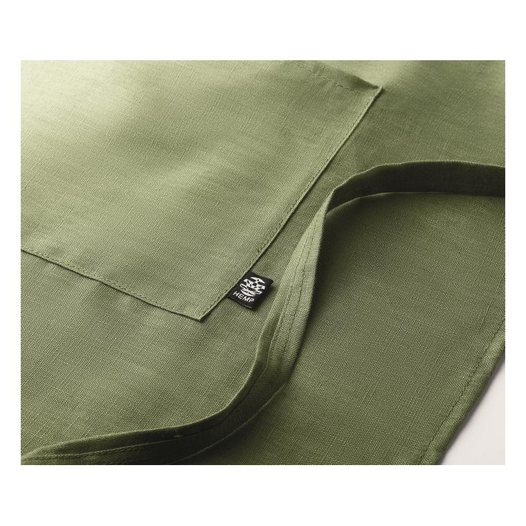 Șorț ajustabil din cânepă NAIMA APRON Verde
