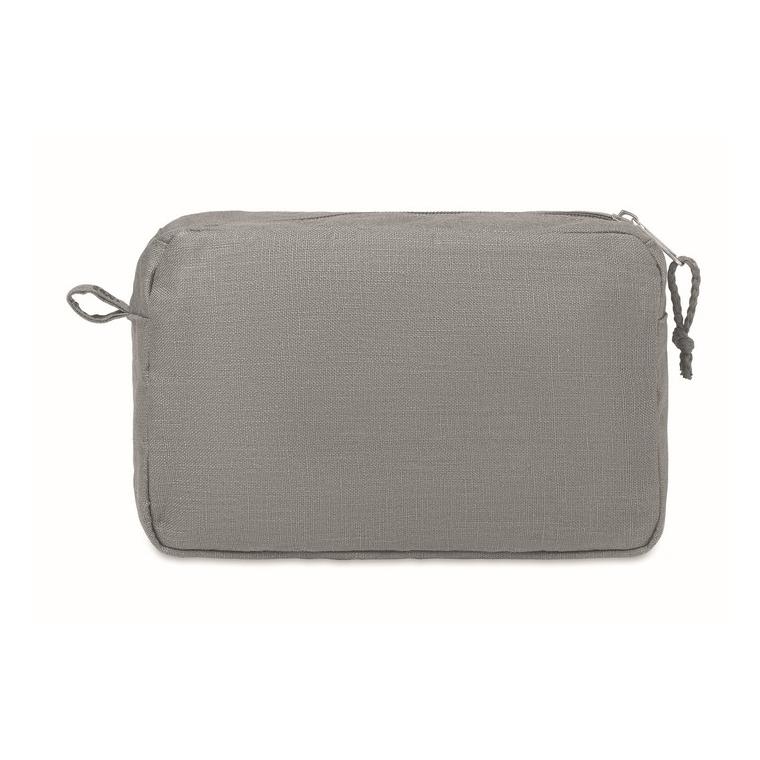 Geantă cosmetice din cânepă NAIMA COSMETIC Gri