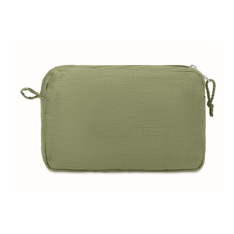 Geantă cosmetice din cânepă NAIMA COSMETIC Verde